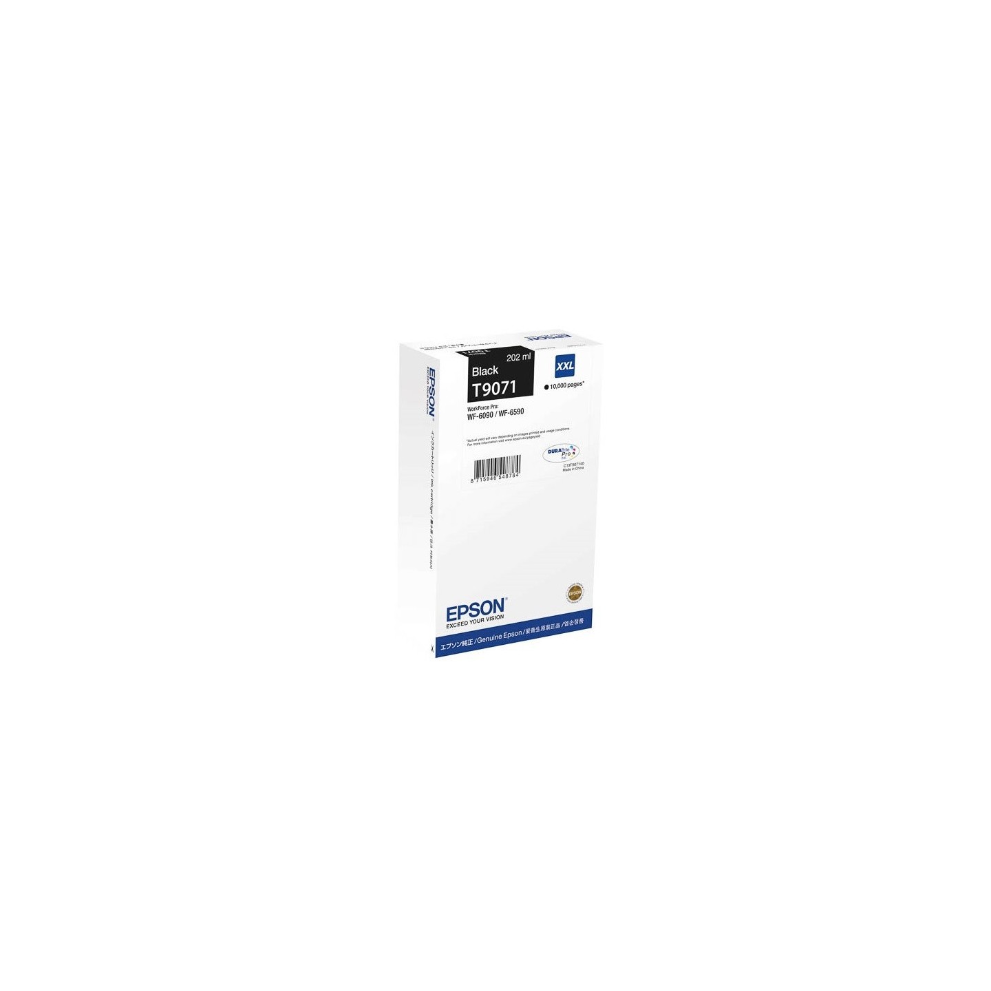 Cartouche Noire XXL Epson Tres Haute Capacité pour WorkForce pro WF 6590 / WF 6090 (T9071), Toner Express : achat en ligne de Ca