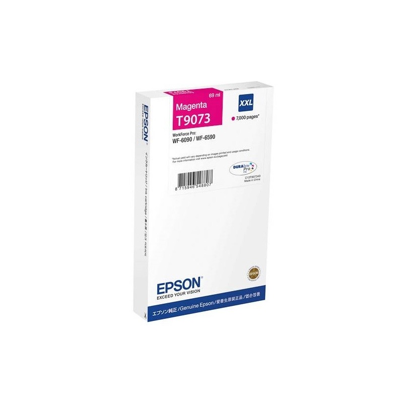 Cartouche Magenta XXL Epson Tres Haute Capacité pour WorkForce pro WF 6590 / WF 6090 (T9073), Toner Express : achat en ligne de 