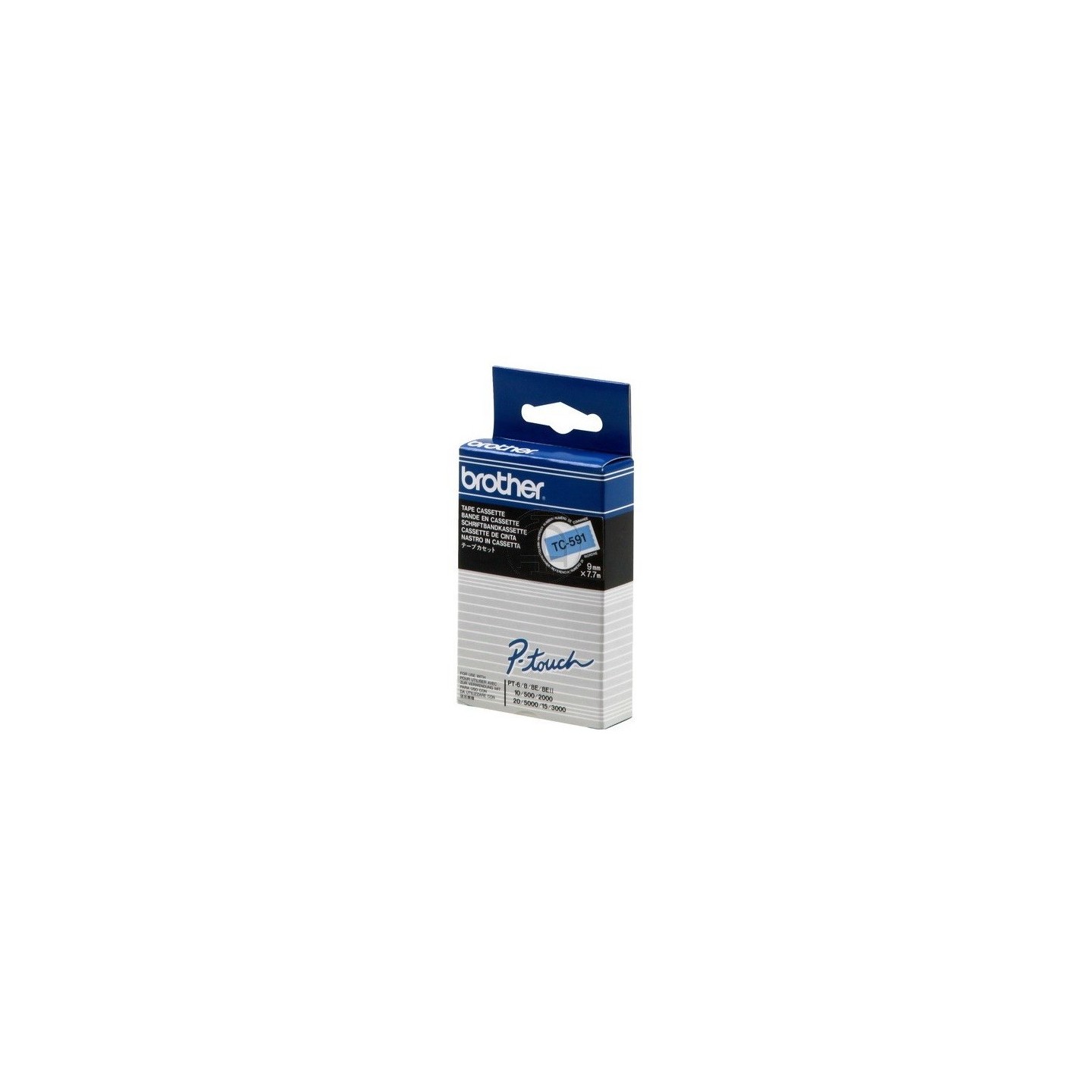 Ruban matriciel Brother 9mm noir / Bleu