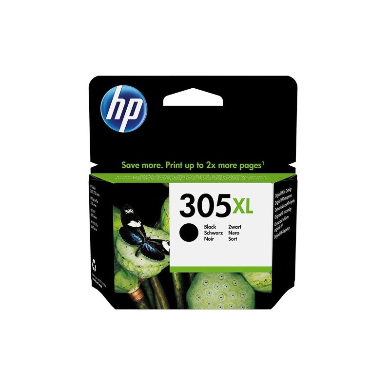 Cartouche Jet d'encre Haute Capacité HP N°305XL Noir (240 pages)