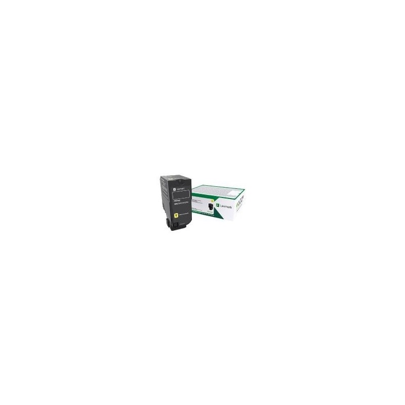 Cartouche de toner Haute capacité Jaune LEXMARK pour CS720, CS725 (12 000 pages)