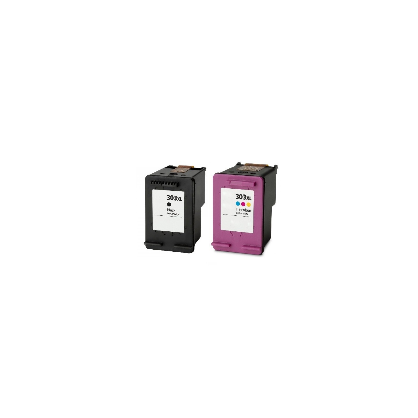 Pack 2 cartouches d'encre générique haute capacité  Noir + couleurs pour HP Envy Photo 6230, 7130, 7830 (N°303XL)