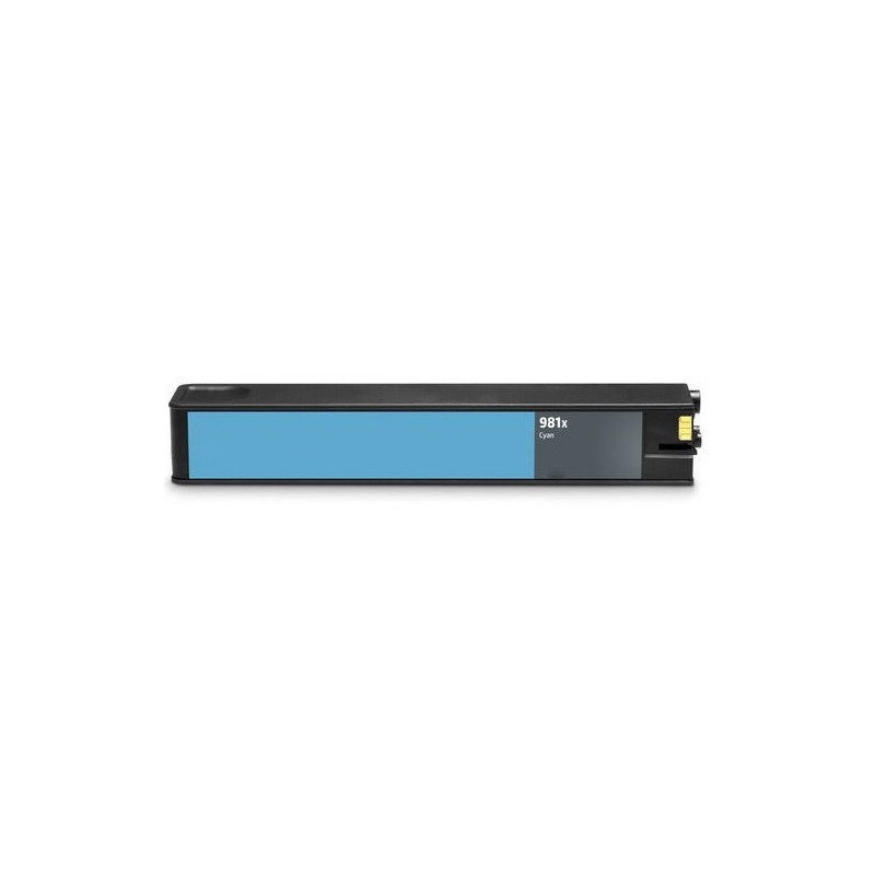 Cartouche jet d'encre générique Cyan Haute Capacité pour HP PageWide Enterprise 556 dn / xh ... (N°981X)