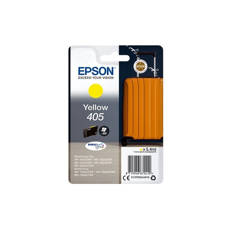 Cartouche d'encre Jaune Epson pour WorkForce Pro WF-3820dwf, ... (405)