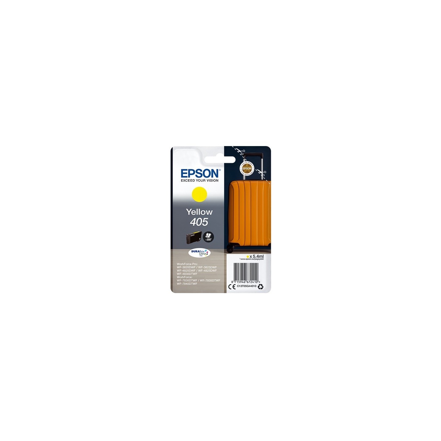 Cartouche d'encre Jaune Epson pour WorkForce Pro WF-3820dwf, ... (405)