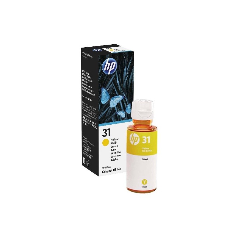 Bouteille d'encre Jaune HP pour Smart TANK 555, ... (N°31)