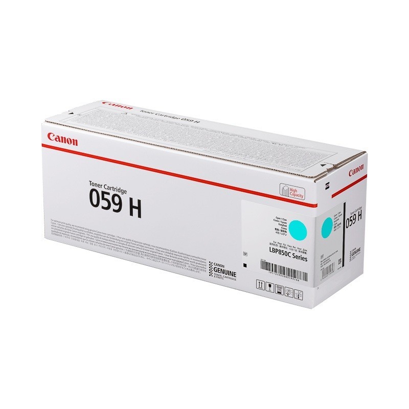 Cartouche Toner Cyan Haute Capacité CANON pour I SENSYS LBP852Cx (N°059H) 