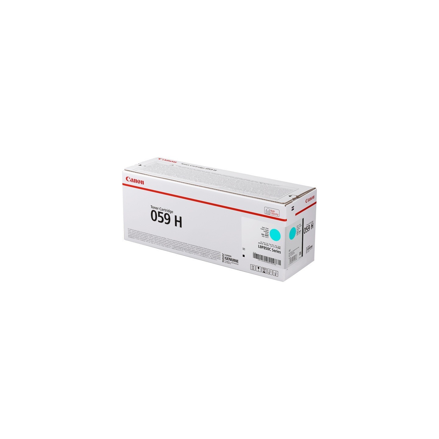 Cartouche Toner Cyan Haute Capacité CANON pour I SENSYS LBP852Cx (N°059H) 