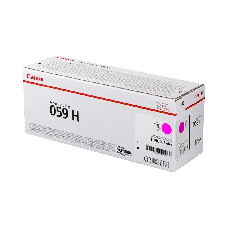 Cartouche Toner Magenta Haute Capacité CANON pour I SENSYS LBP852Cx (N°059H) 
