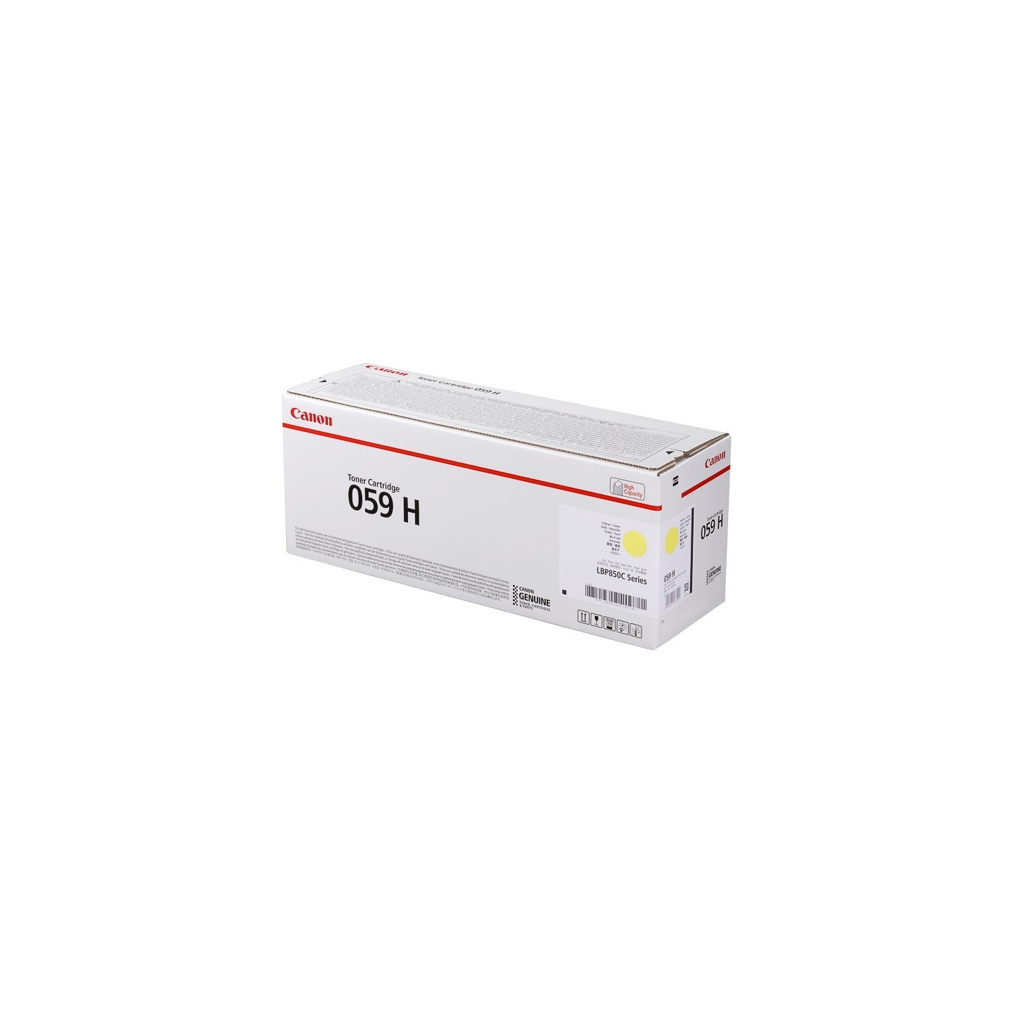 Cartouche Toner Jaune Haute Capacité CANON pour I SENSYS LBP852Cx (N°059H) 