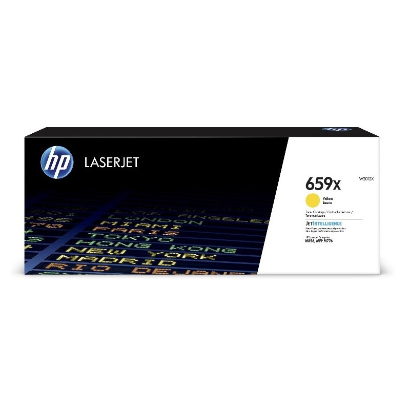 Toner Jaune Haute capacité HP pour Color Laserjet enterprise M856dn, M776dn... (659X)
