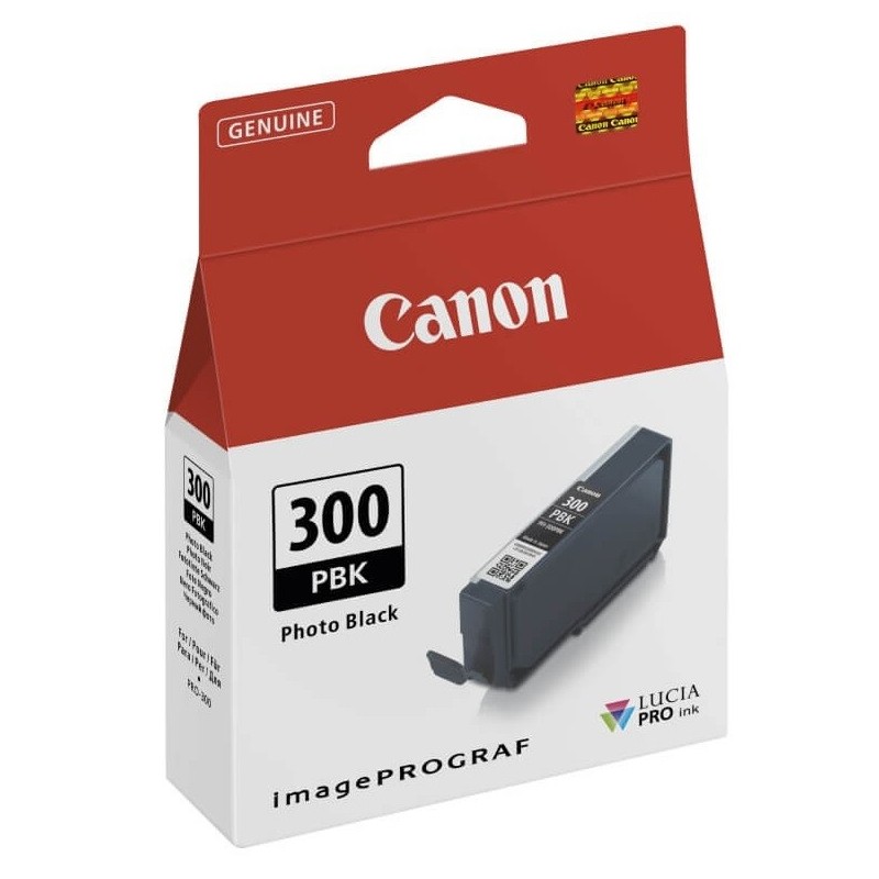 Cartouche Jet d'encre Noir Photo CANON pour Imprimante imagePROGRAF PRO-300 (PFI300PBK)