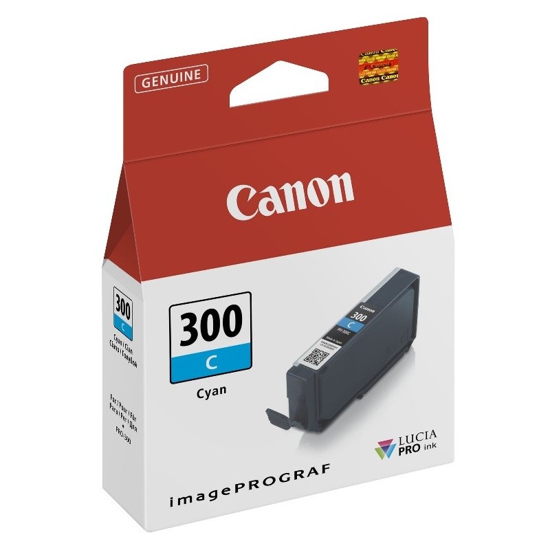Cartouche Jet d'encre Cyan CANON pour Imprimante imagePROGRAF PRO-300 (PFI300C)