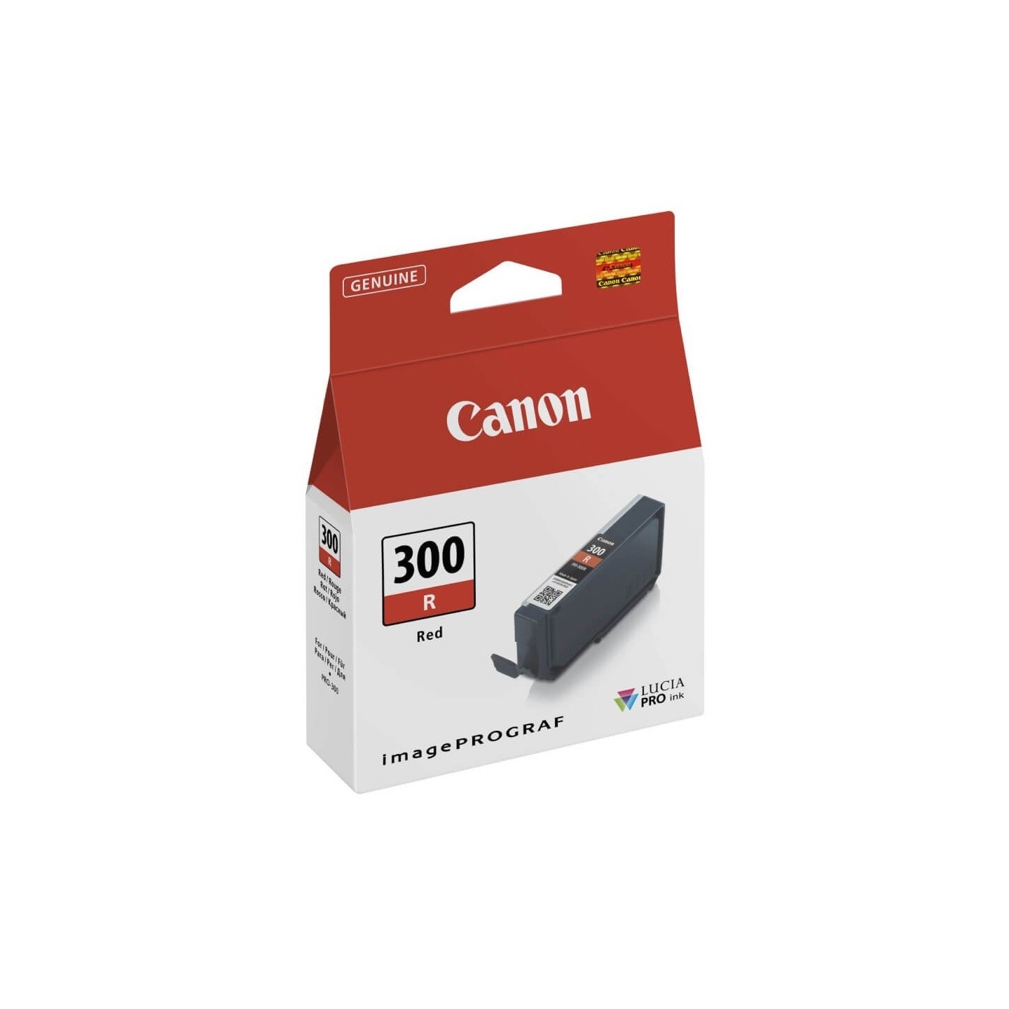 Cartouche Jet d'encre Rouge CANON pour Imprimante imagePROGRAF PRO-300 (PFI300R)