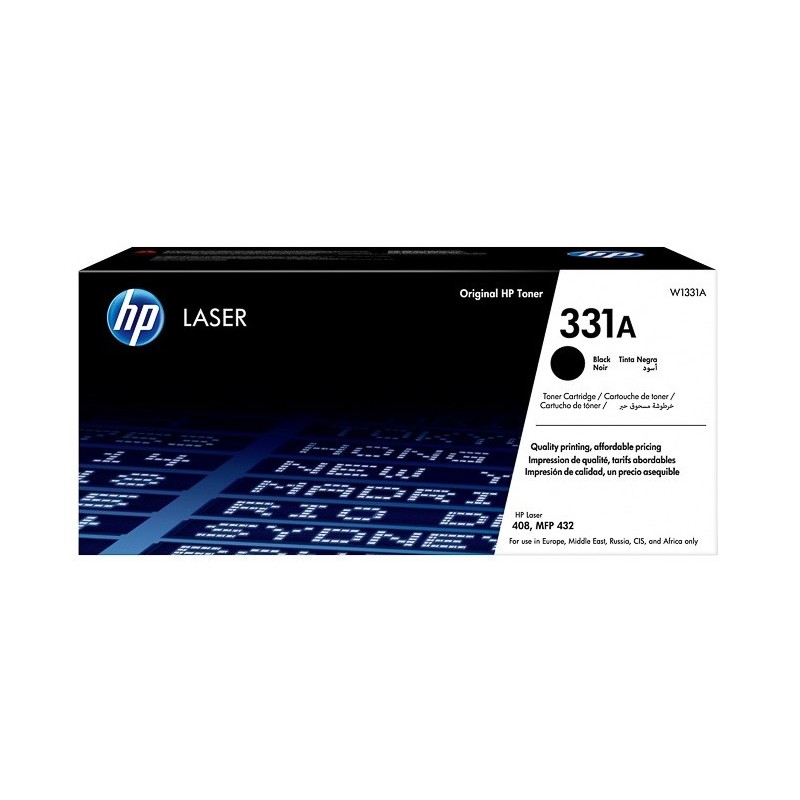 Cartouche toner noir HP pour Laser M408dn, MFP 432fdn (331A)