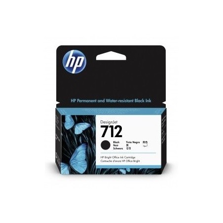 Cartouche noir  HP pour HP Designjet T230, T250,T630, T650 ... (HP712)