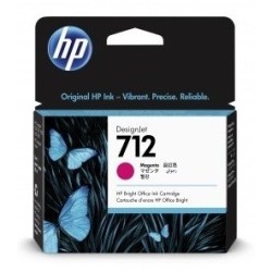 Cartouche Magenta HP pour Designjet T230, T250,T630, T650 ... (HP712)