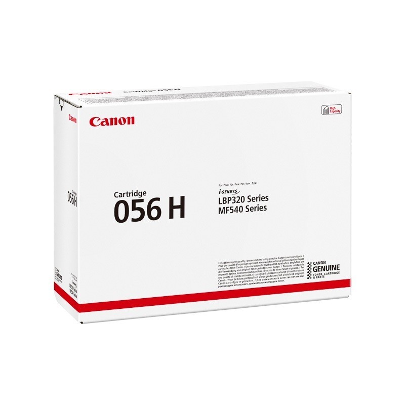 Cartouche Toner Noir Extra Haute capacité CANON pour I-Sensys LBP325x, MF542x ... (056H)