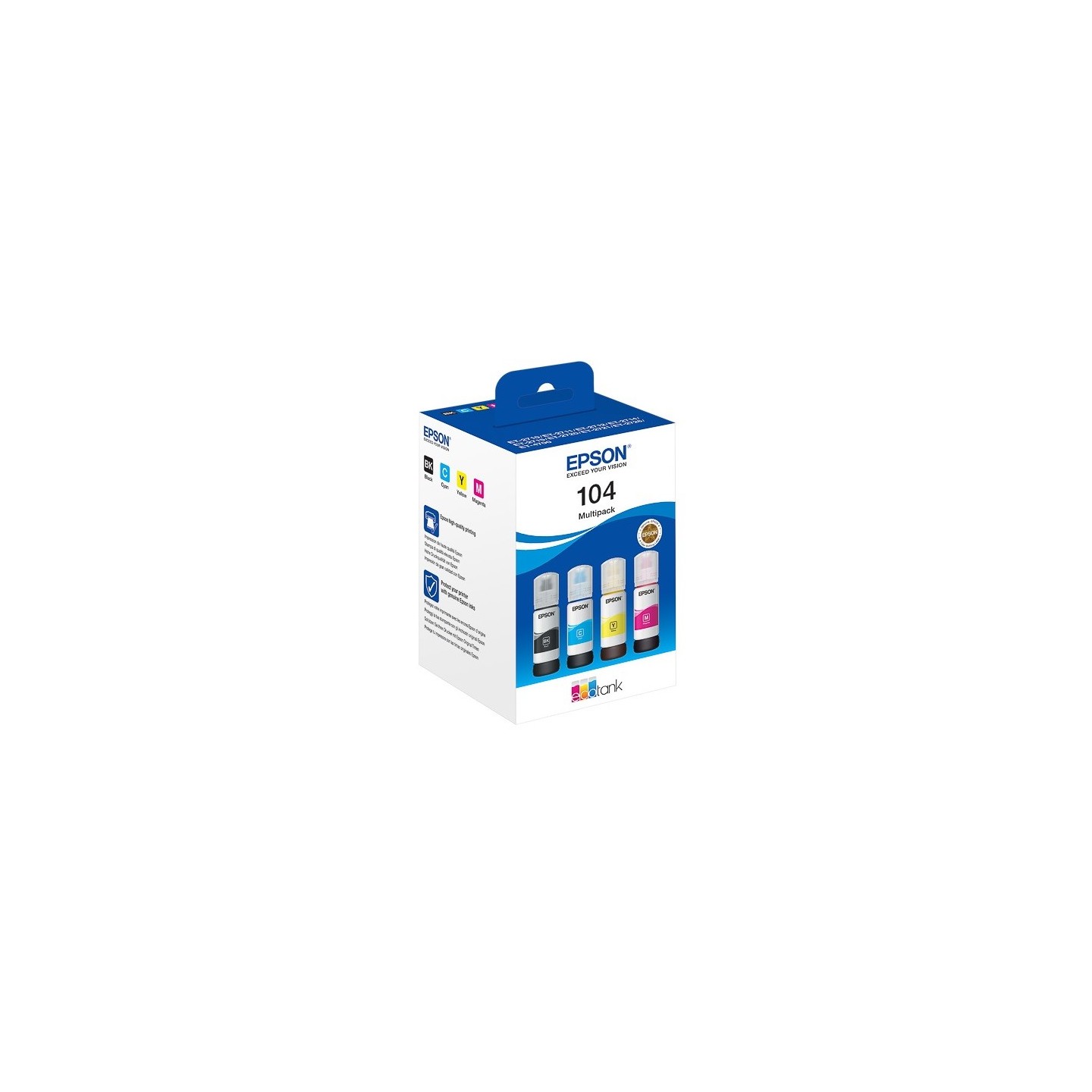 Multipack 4 Cartouches d'encre Epson pour EcoTank ET2710... (N°104)