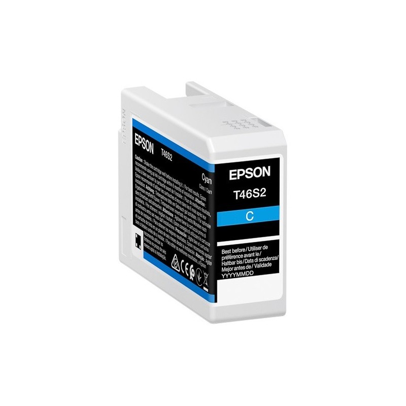 Cartouche d'encre EPSON Singlepack Cyan T46S2 pour Epson SureColor SC-P700 