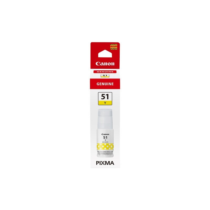 Cartouche d'encre Jaune Canon GI51Y pour PIXMA G1520... - 7 700 pages.