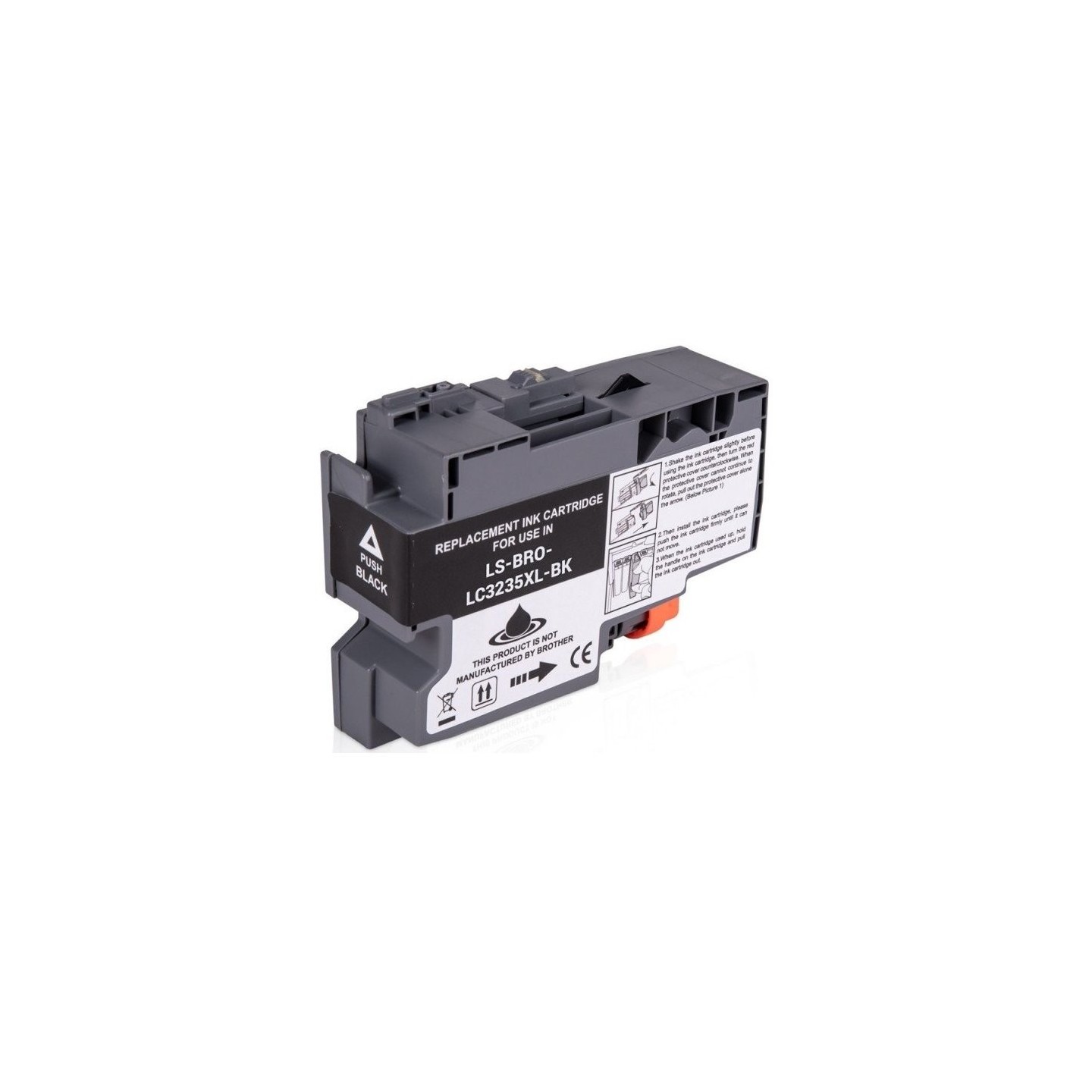 Cartouche Jet d'encre générique haute capacité Noir pour BROTHER multi-fonction MFC-J1300DW...