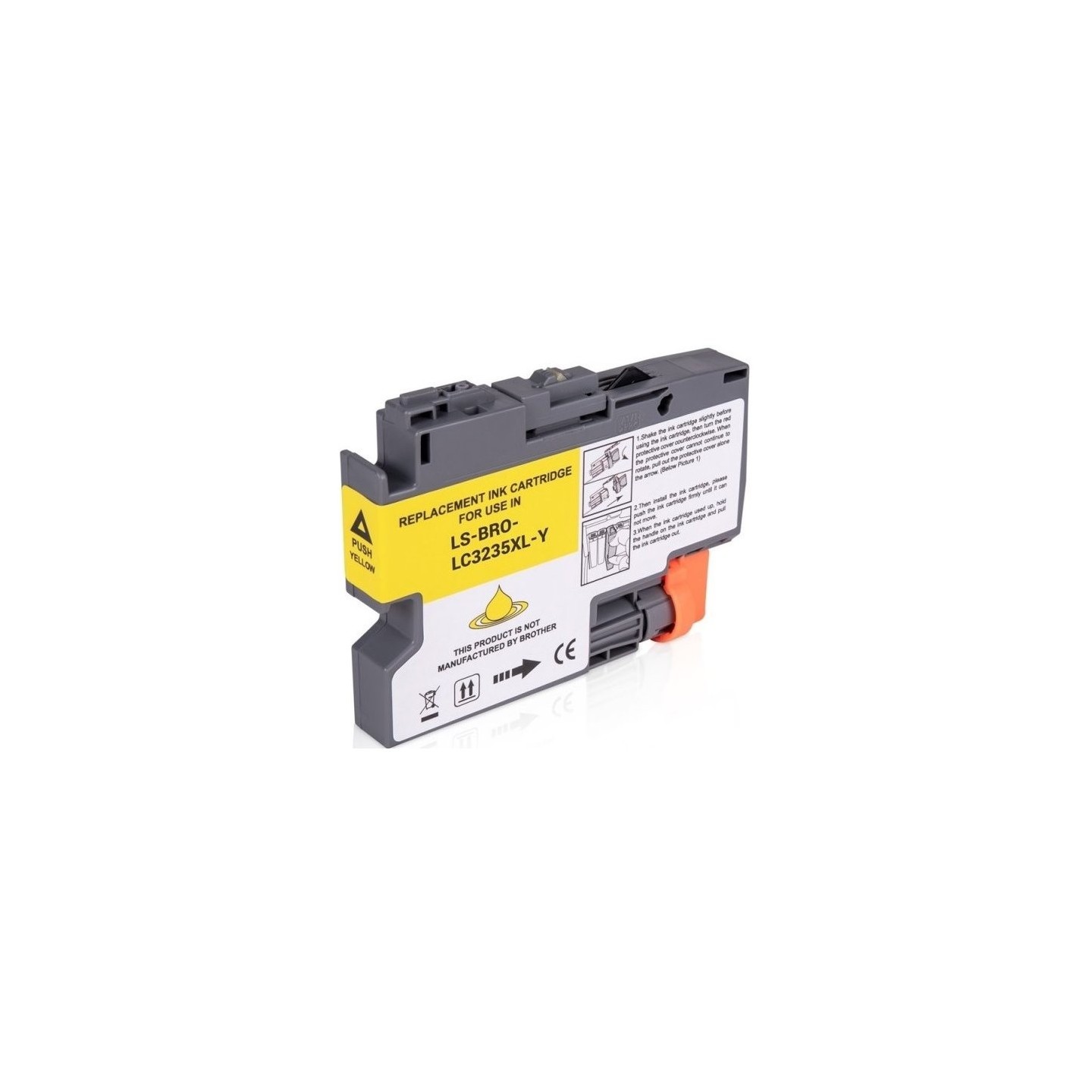 Cartouche Jet d'encre générique haute capacité Jaune pour BROTHER multi-fonction MFC-J1300DW...