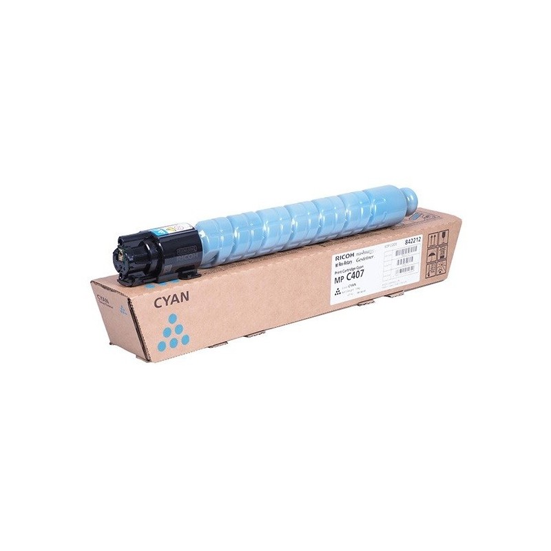 Toner Cyan Ricoh pour MP C407 séries 