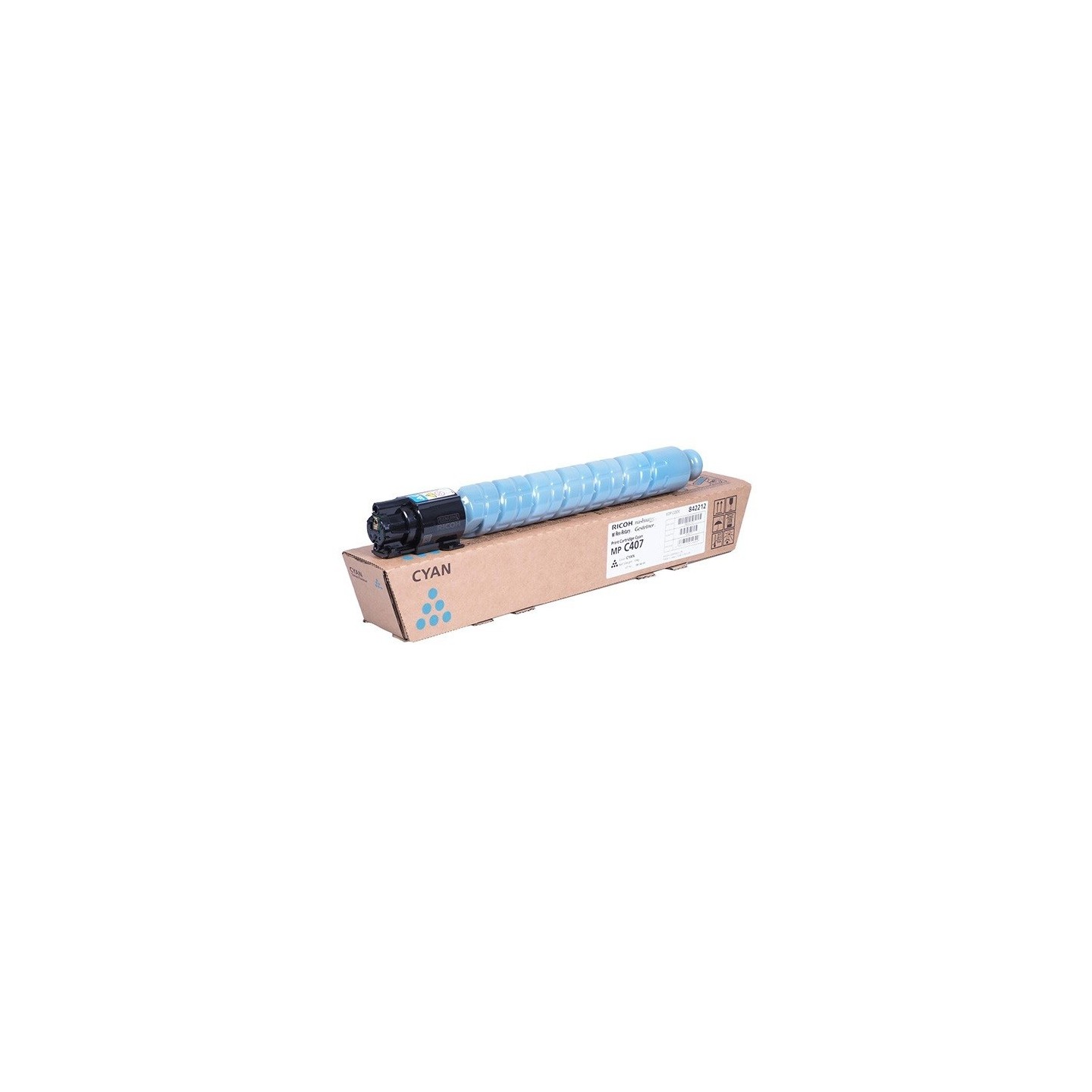Toner Cyan Ricoh pour MP C407 séries 