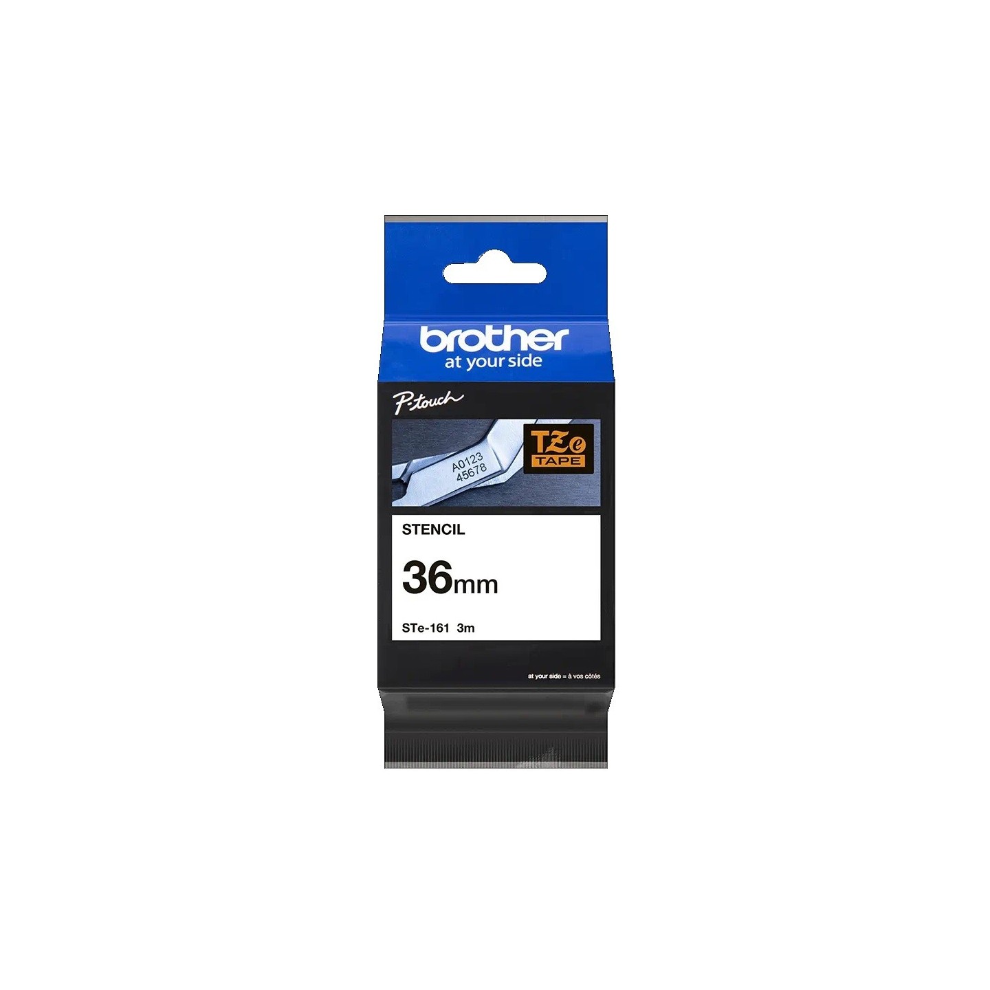 Cassette à ruban Brother pour étiqueteuse STe-161 ruban pochoir 36mm pour gravure