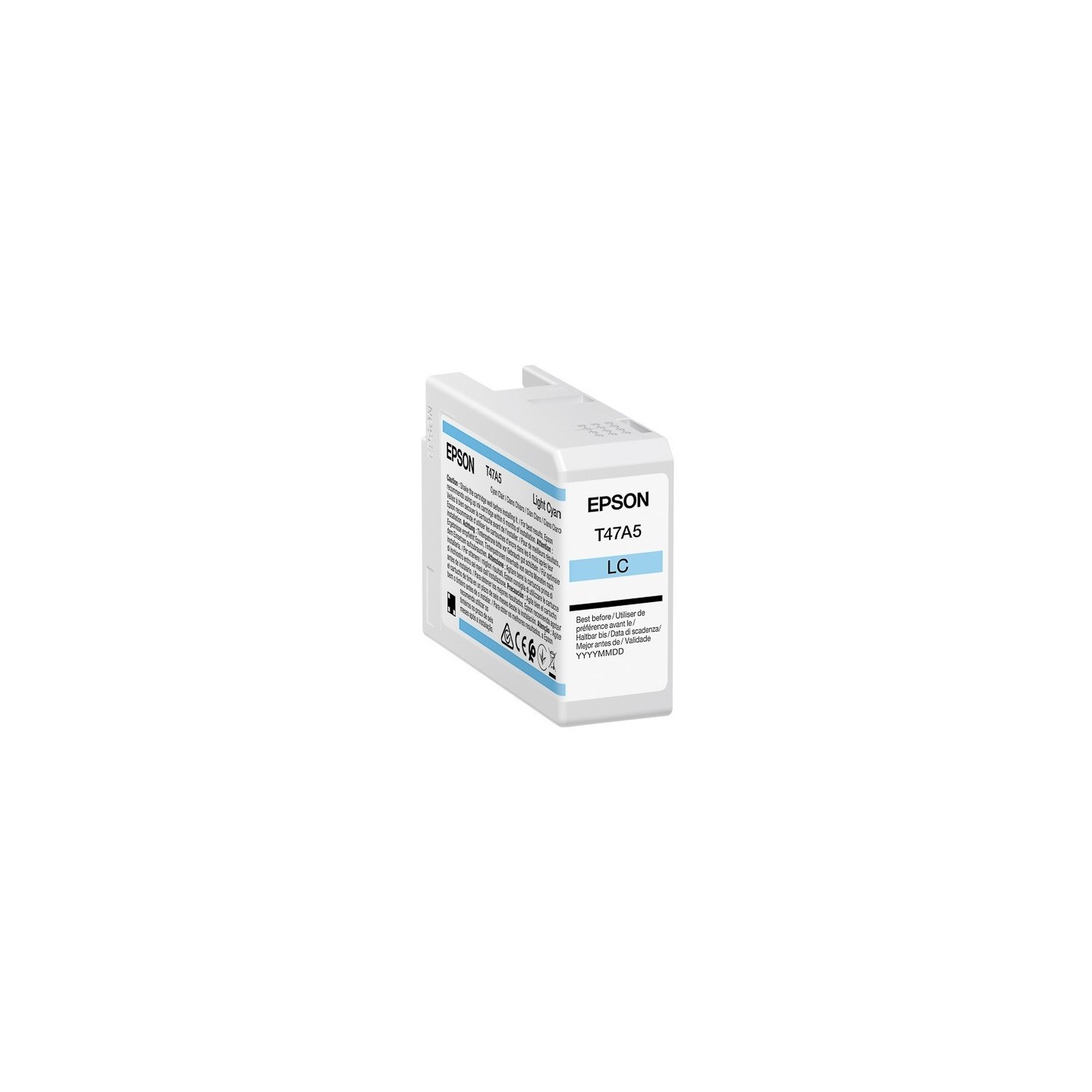 Cartouche d'encre EPSON Singlepack Cyan Clair T47A5 pour Epson SureColor SC-P900 
