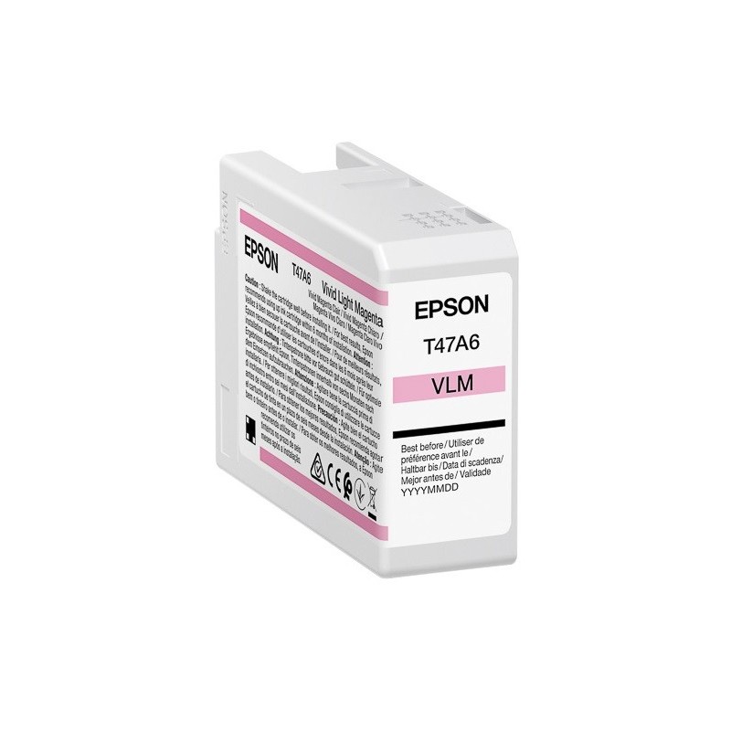 Cartouche d'encre EPSON Singlepack Magenta Clair T47A6 pour Epson SureColor SC-P900 