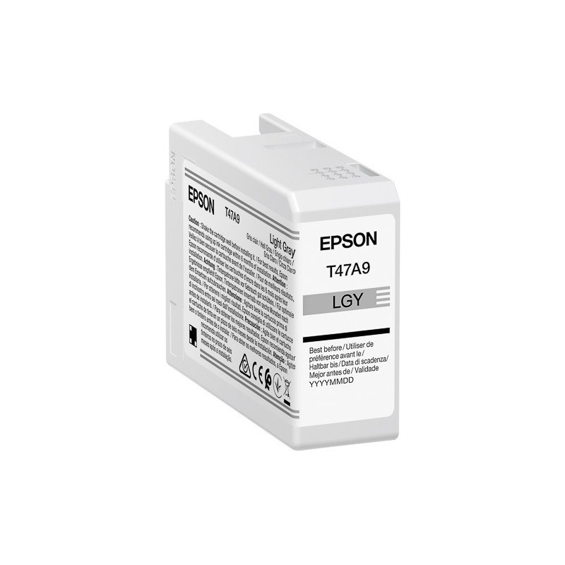 Cartouche d'encre EPSON Singlepack Gris Clair T47A9 pour Epson SureColor SC-P900 