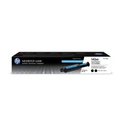 pack de 2 Toner noir HP pour Neverstop 1001nw, MFP1201n, ... (143A)