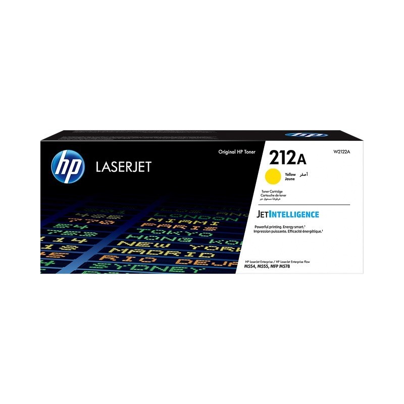 Toner Jaune HP pour color laserjet M554DN, M578DN .... (212A)