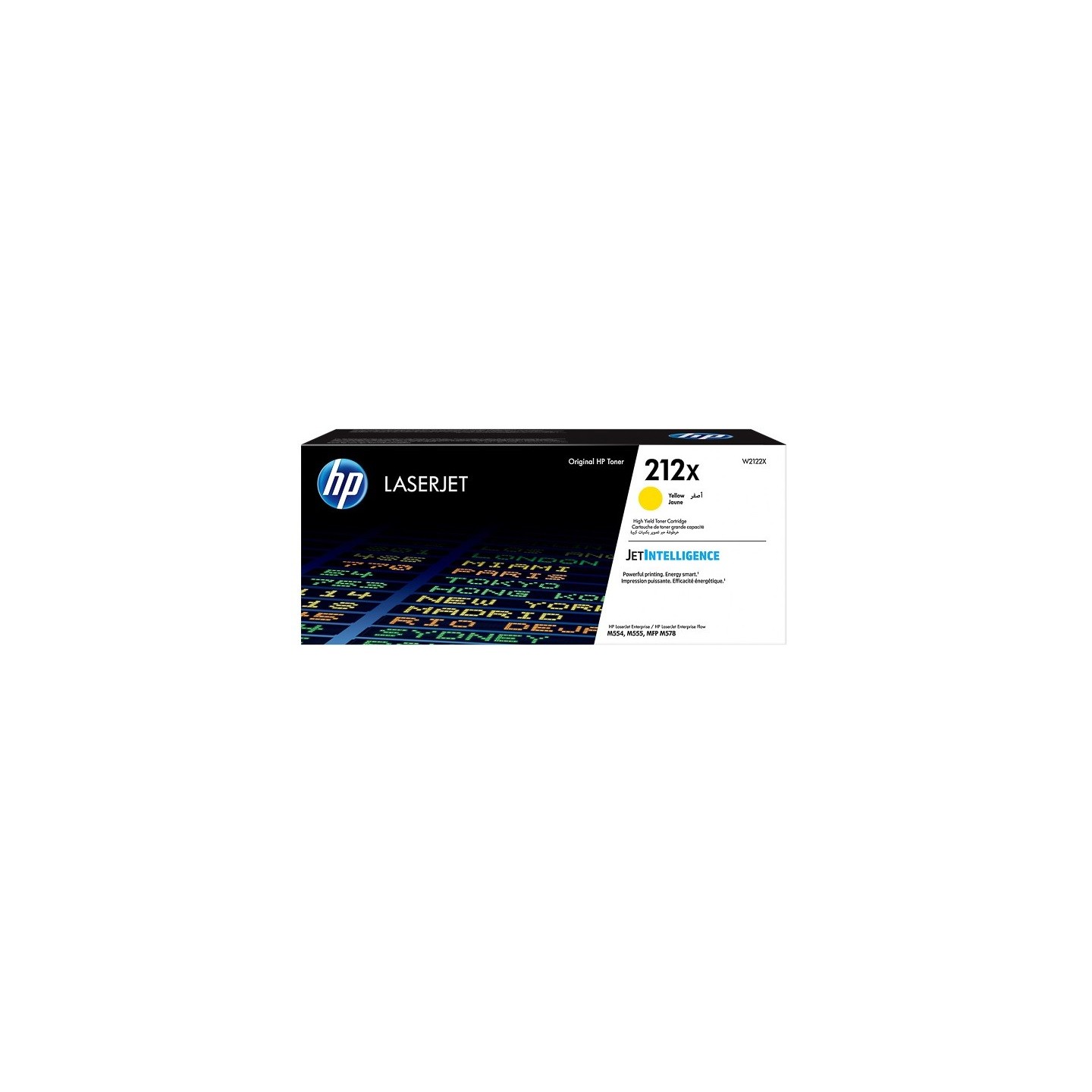 Toner Jaune haute capacité HP pour color laserjet M554DN, M578DN .... (212X)