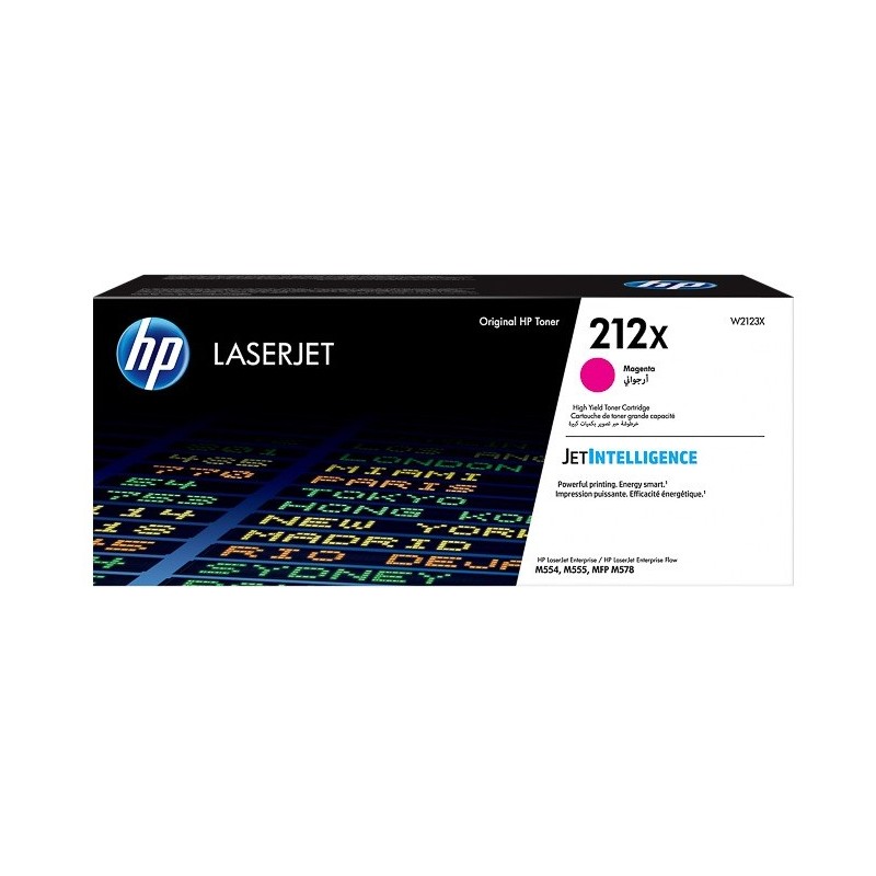Toner Magenta haute capacité HP pour color laserjet M554DN, M578DN .... (212X)