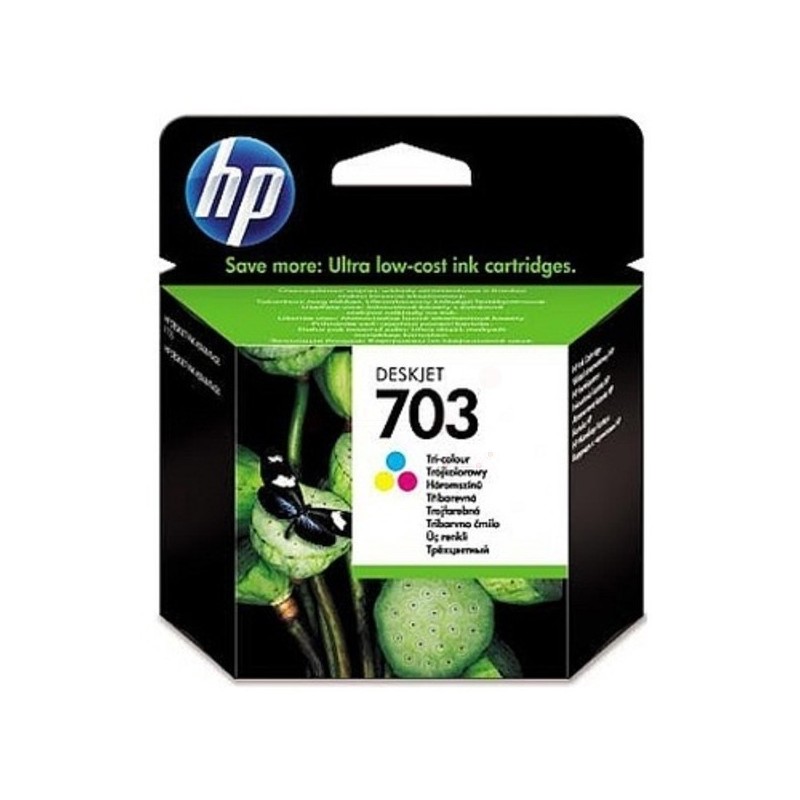 Cartouche Couleur HP pour Deskjet Ink Advantage K109, ... (N°703)