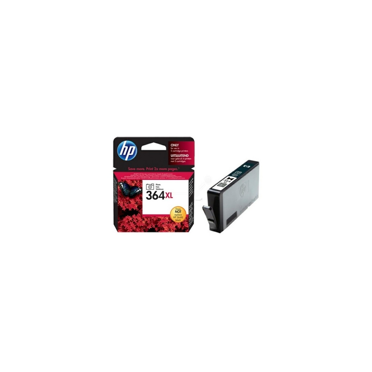 Cartouche photo noir HP pour photosmart B8550 / C5380... (N°364XL), Toner Express : achat en ligne de Cartouche photo noir HP po