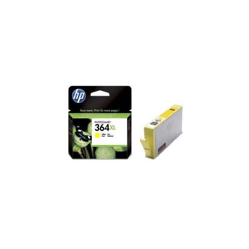 Cartouche jaune HP pour photosmart B8550 / C5380... (N°364XL), Toner Express : achat en ligne de Cartouche jaune HP pour photosm