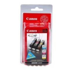 Pack d'encre 3 couleurs Canon pour Pixma ip3600 / mp540...CLI-521CMY (2934B010), Toner Express : achat en ligne de Pack d'encre 