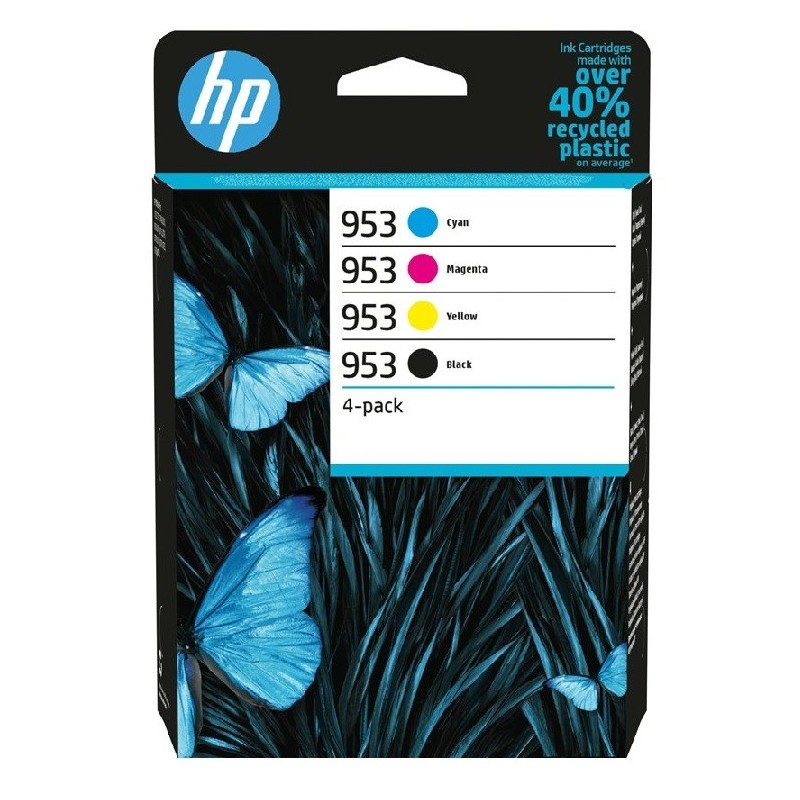 Pack 4 Cartouches jet d'encre HP pour Office Jet Pro 8210/ 8720/ 8740 ... (N°953)