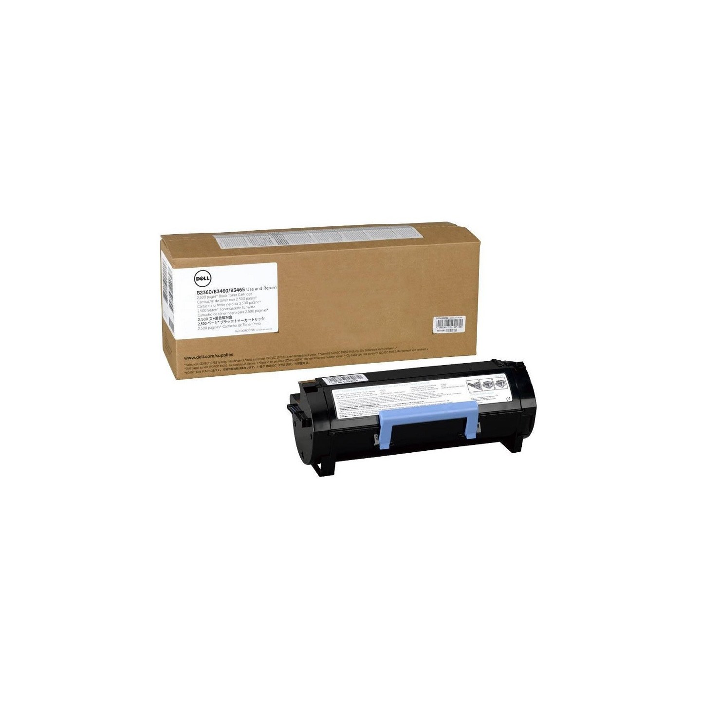 Toner noir DELL pour B2360d, 2360dn, B3460dn, 3465dnf  (7MC5J), Toner Express : achat en ligne de Toner noir DELL pour B2360d, 2