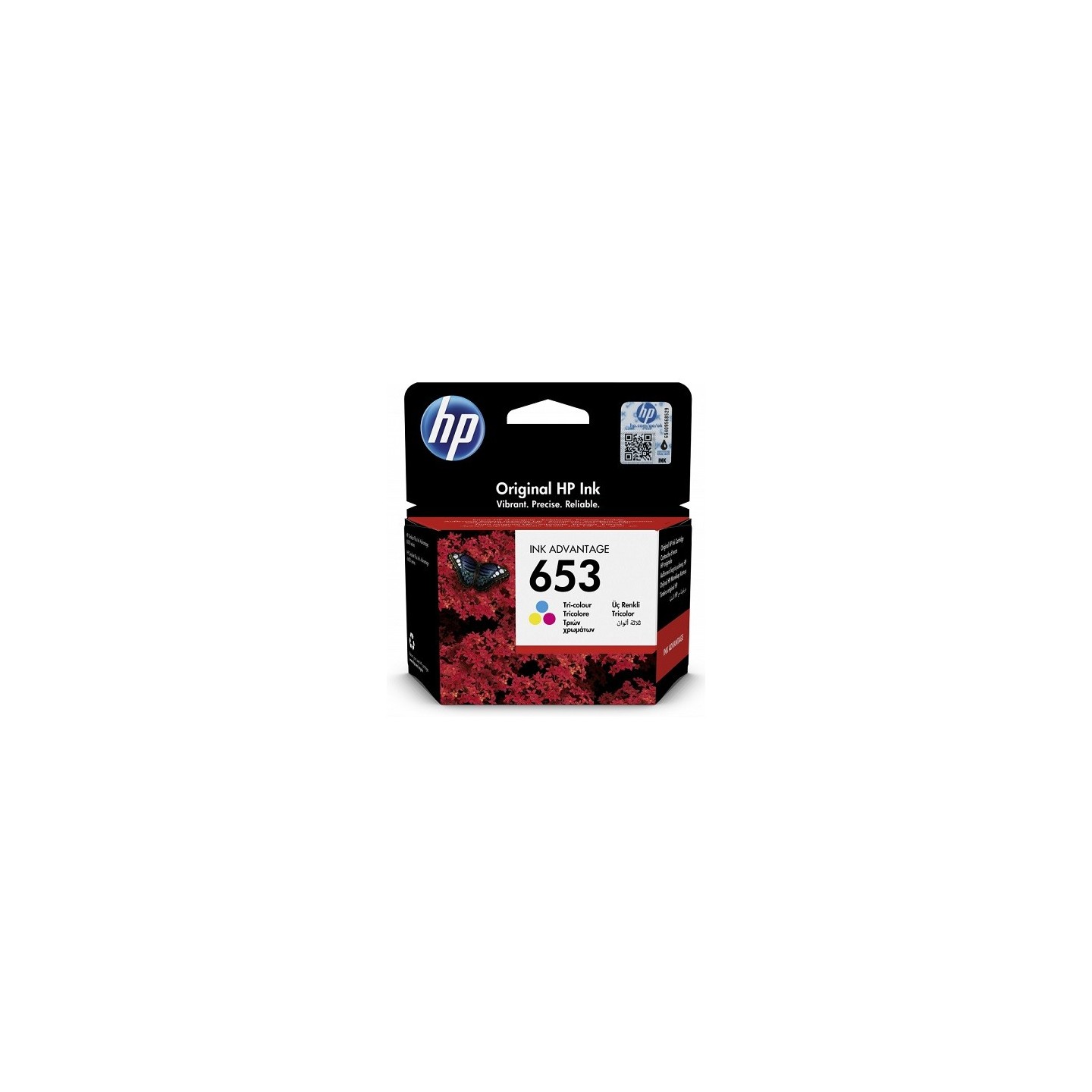 Cartouche Tri-colore HP pour Deskjet Ink Advantage 2376,... (N°653)