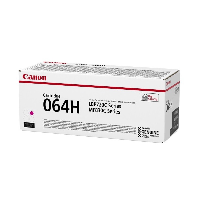 Cartouche Toner Magenta Haute Capacité Canon N° 064H pour i SENSYS MF832Cdw