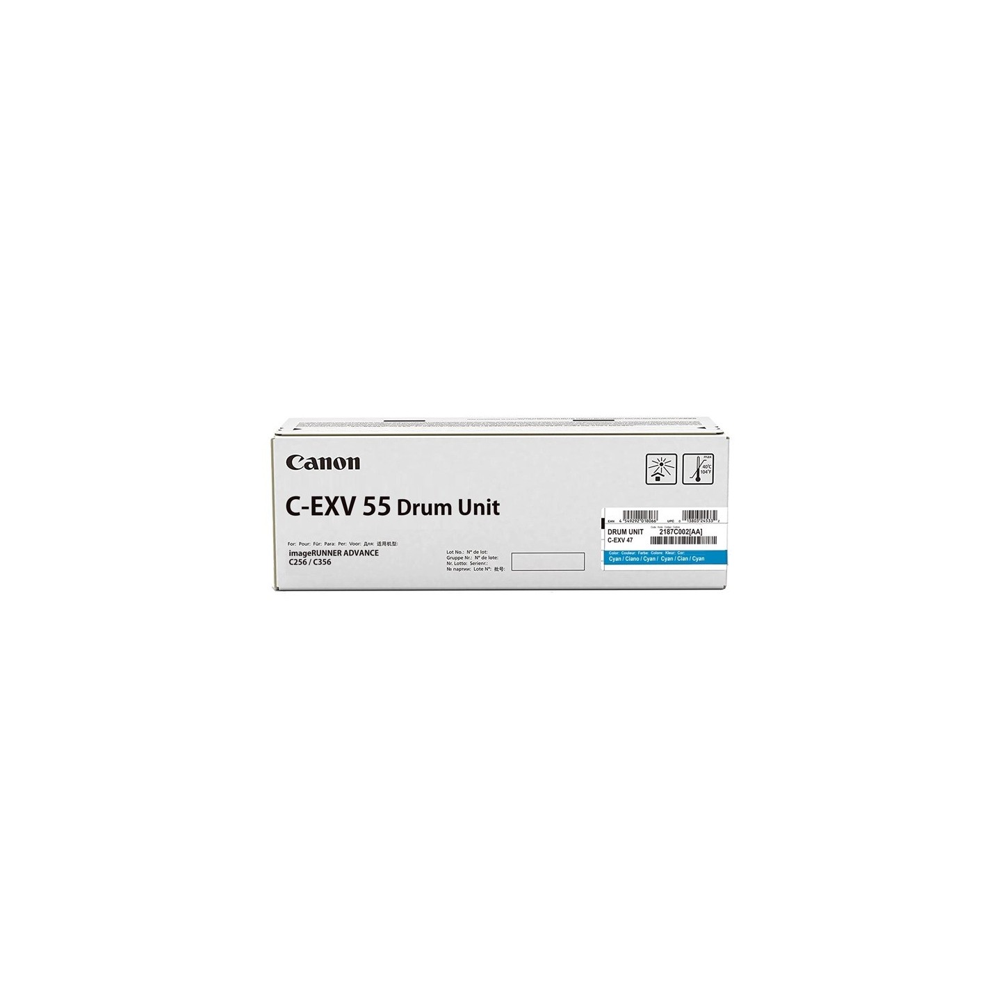 Tambour Cyan Canon pour imageRUNNER ADVANCE C256i/ C356i/ C356P (C-EXV55)