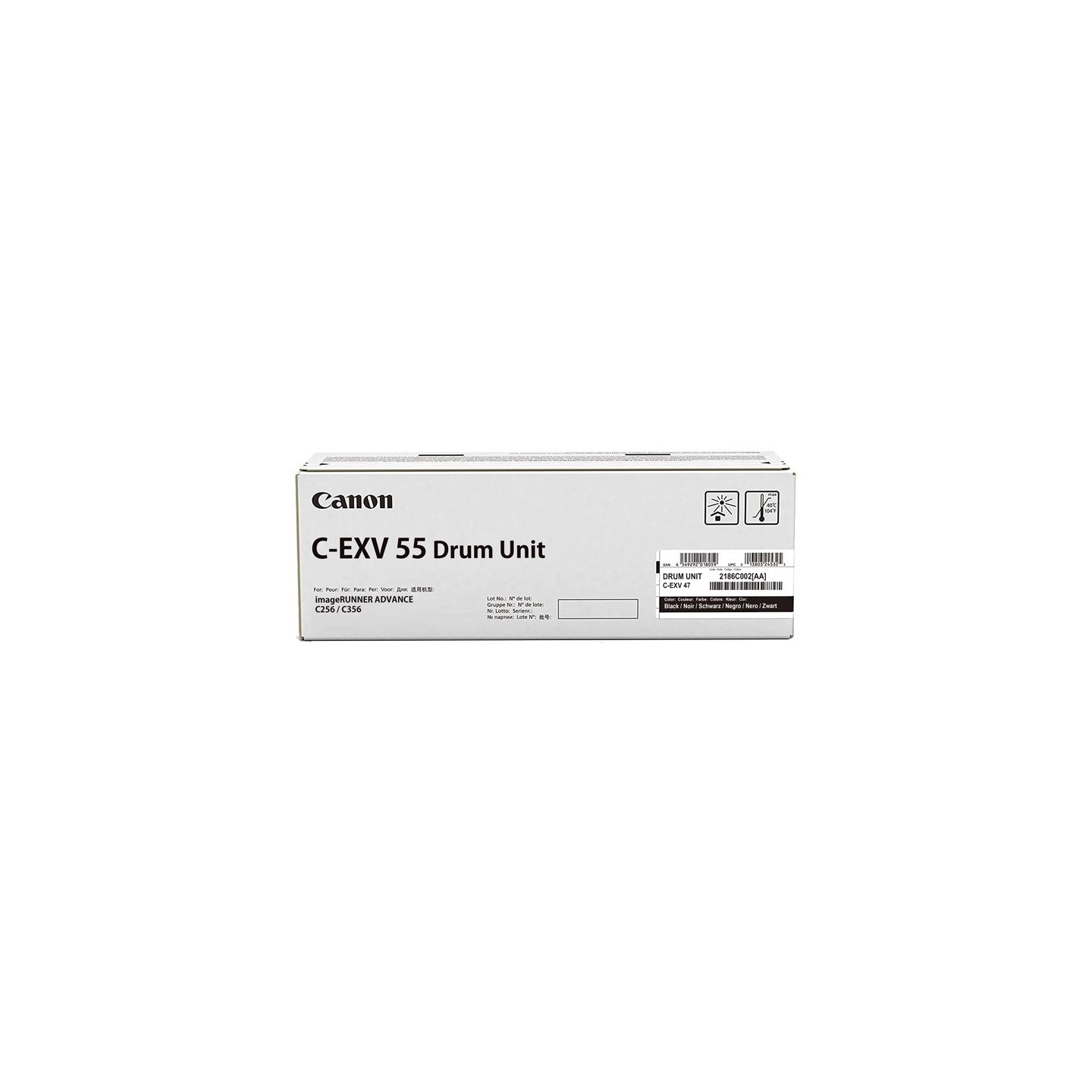 Tambour Noir Canon pour imageRUNNER ADVANCE C256i/ C356i/ C356P (C-EXV55)