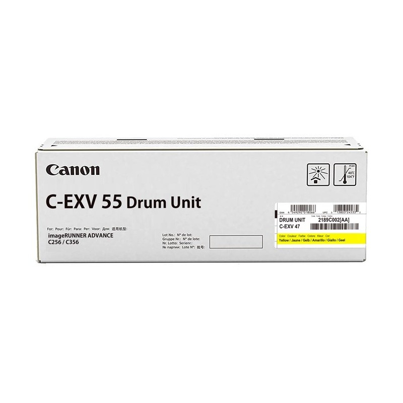 Tambour Jaune Canon pour imageRUNNER ADVANCE C256i/ C356i/ C356P (C-EXV55)