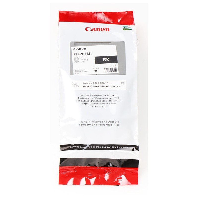 Encre noir Canon pour  / IPF680 / IPF780..... (PFI-207), Toner Express : achat en ligne de Encre noir Canon pour  / IPF680 / IPF