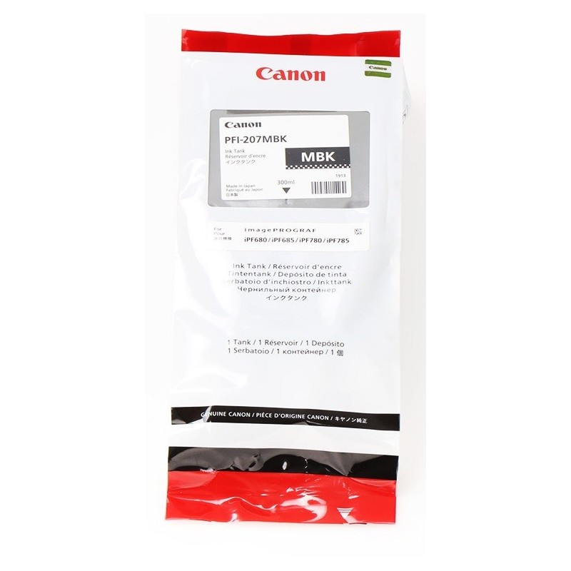 Encre noir mat Canon pour  / IPF680 / IPF780..... (PFI-207)